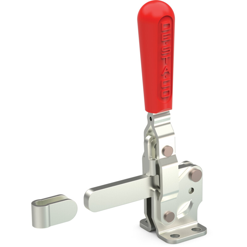DESTACO 207-S Vertikal-Kniehebelspanner Haltekraft 1700 N - 2700 N, Öffnungswinkel 90° - 115° - DESTACO 207-S Vertikalspanner - massiver Spannarm - Fuss abgewinkelt