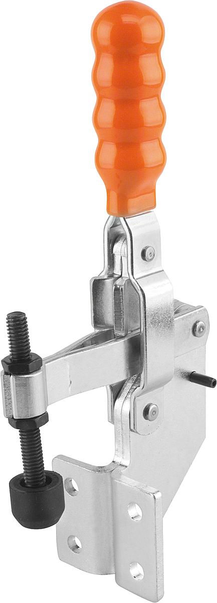 Kipp K0063.0100 SCHNELLSPANNER VERTIKAL, MIT WINKELFUSS, P=100 daN - K0063-0100 SCHNELLSPANNER VERTIKAL - MIT WINKELFUSS - P 100 daN