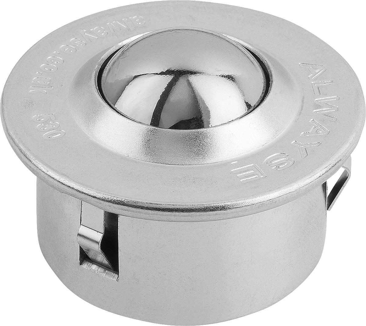 Kipp K0765.130 KUGELROLLE M.BEFESTIGUNGSELEMENT, AUSF. B - K0765-130 KUGELROLLE MIT BEFESTIGUNGSELEMENT - AUSFUEHRUNG B