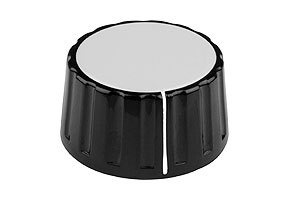 Leschhorn 331.4 Drehknopf Kunststoff ohne Markierung, d= 4, D= 14,5, H= 14 mm - Kunststoff Knopf 334-6