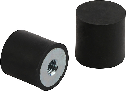 Norelem 26103-00800855 GUMMI METALL PUFFER TYP E D=8, H=8 - Norelem 26103 Gummi Metall Puffer Typ E