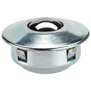 Halder 22750.0132 Kugelrollen mit Befestigungselementen, Ø 45 - 0,16, Gehäuse: Stahl, galvanisch verzinkt Deckel: Stahl,  aus rostfreiem Stahl - Kugelrolle mit Befestigungselementen - Durchmesser 36 - 0 16 - Kugel aus Kugellagerstahl