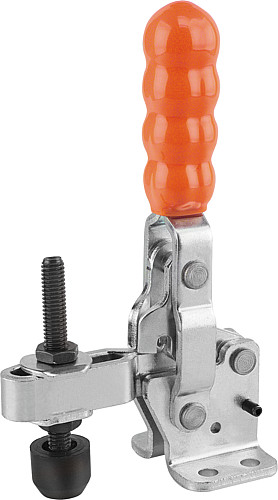 Kipp K0058.0075 SCHNELLSPANNER VERTIKAL, MIT WAAGRECHTEM FUSS, P=75 DAN - KIPP K0058 Schnellspanner vertikal mit waagrechte