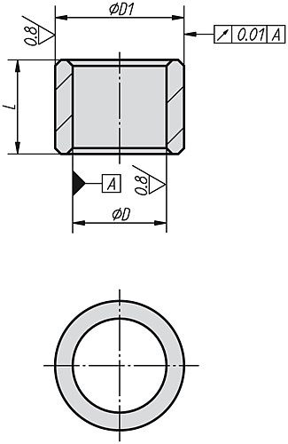 Kipp K0861.01012304002 PASSBUCHSE - KIPP K0861 Passbuchsen fuer Rastersysteme