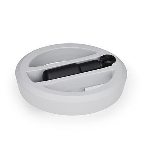 Ganter 924.7-125-K12-R-SR SICHERHEITS UMLEGGRIFF SPEICHENRAD, SILBERN - GN 924-7 Umleggriff Handraeder - Sicherheits Umleggriff-Abbildung