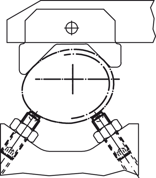 Halder 22700.0838 Kugeldruckschraube ohne Kopf Kugel  verdrehgesichert M 12 x 50, abgeflachte Kugel Auflagefläche plan, rostfreier Stahl - Kugeldruckschrauben Kugeldruckschraube - ohne Kopf - Kugel verdrehgesichert - M 6 x 16