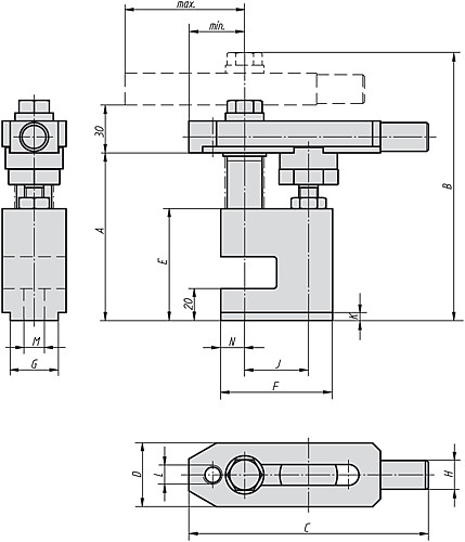 Kipp K0833.12105 SPANNPRATZE, SPANNANSATZ RUND SPANNANSATZ RUND - KIPP K0833 Spannpratzen Spannansatz rund