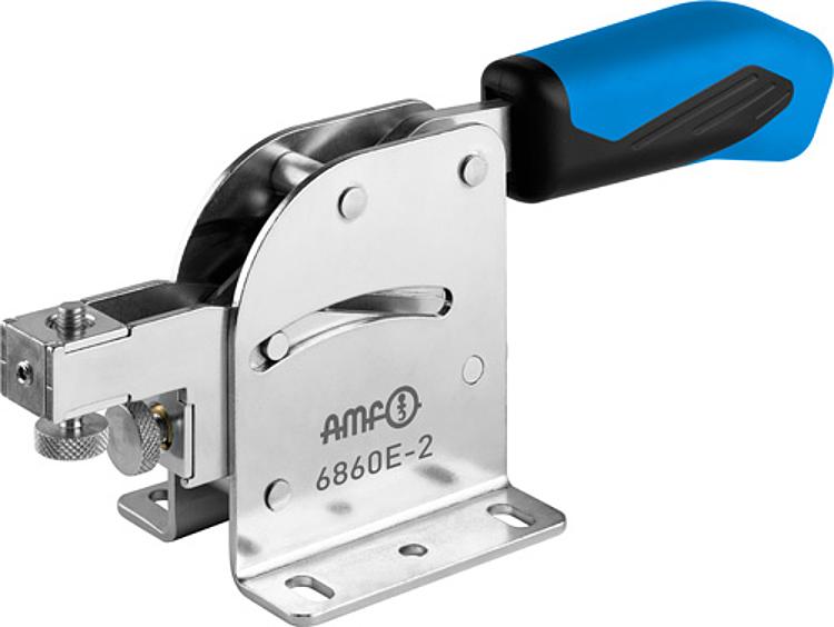AMF 6860E-1 Kombispanner mit blauem Handgriff, Größe : 1, F1: 1,0 kN, F2: 1,0 kN - LE 6860E Kombispanner mit blauem Handgriff-Abbildung
