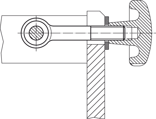 Halder 22980.0081 Augenschraube DIN 444, Form B,  Güte 8,8, PräzisionsAusführung  M 8 x 40 - Augenschrauben Augenschraube DIN 444 - Form B - Praezisionsausfuehrung - M 8 x 60