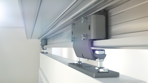 Accuride DA0116-0120RC Linearführung1,2m Schiene x 1 - Accuride DA0116RC Linearfuehrung Anwendungsbeispiel Tuerbeschlag3
