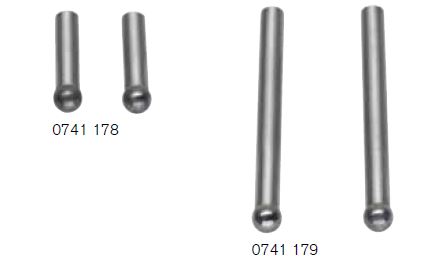 Helios Preisser, 0741178  Messeinsätze mit kugeligen Tastflächen (Paar)  23 mm Länge - Helios Preisser - 0741 Messeinsaetze mit kugeligen Tastflaechen -Paar-