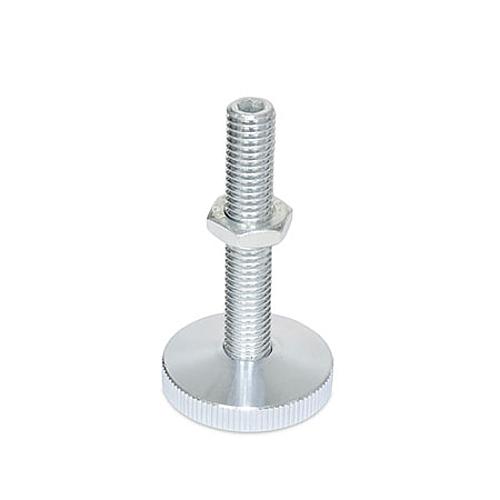 Ganter 339-29-M6-30-KR-ST STELLFUSS, KU KAPPE RUTSCHFEST - GN 339 Stellfuesse - Stahl-Abbildung