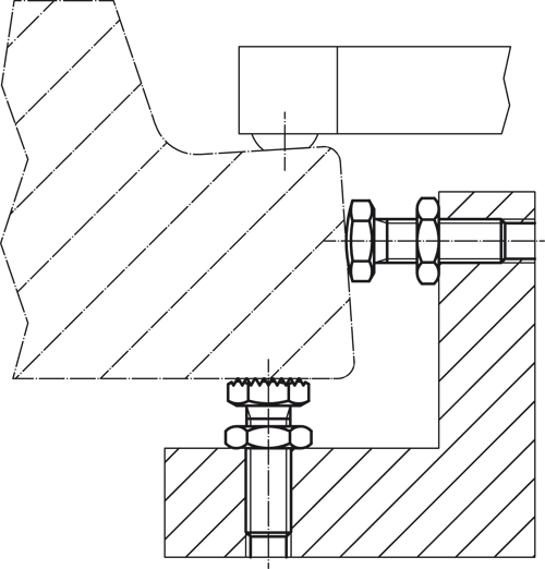 Halder 22690.0608 Auflagebolzen  verstellbar M 8 x 25, Auflagefläche  ballig - Auflagebolzen - verstellbar - M 8 x 25 - Auflageflaeche ballig Auflageflaeche ballig -Bild 1-