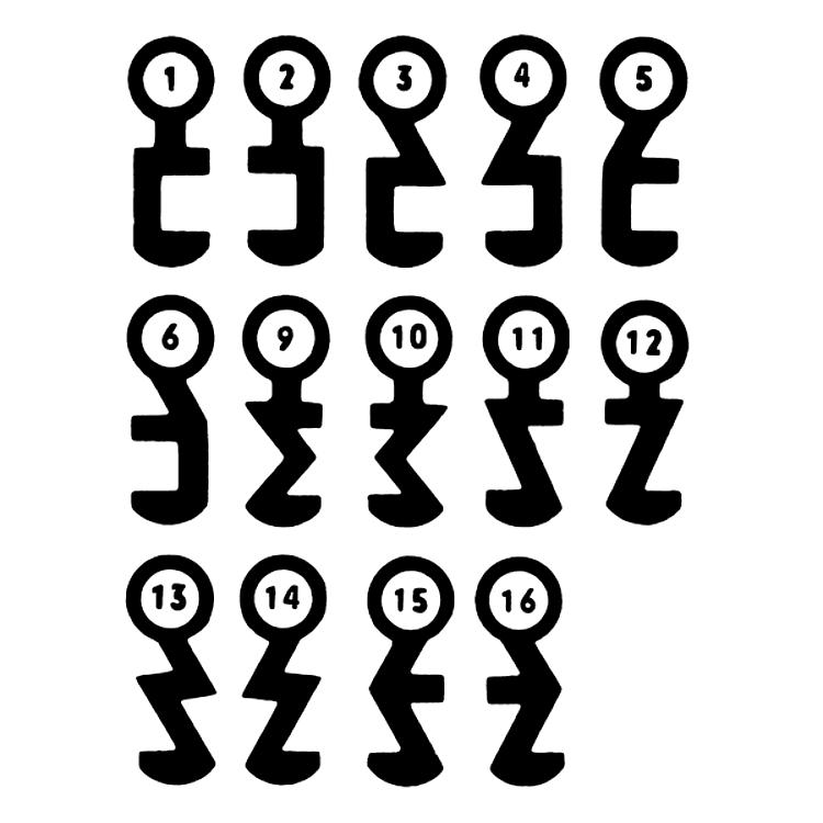 AMF 58-001 Buntbartschlüssel, Schweifungs-Nr.: 1 - LE 58 Buntbartschluessel -Anwendung