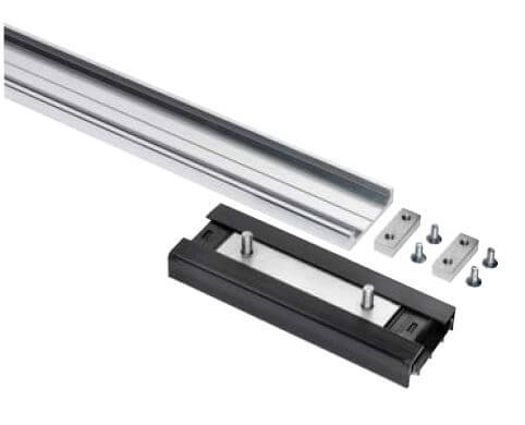Accuride DA0115-0120RC Linearführung 1,2m Schiene ohne Befestigungslöcher, Aluminium - Accuride DA0115 RC Linearfuehrung bis 120kg