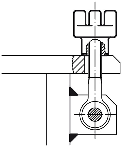 Norelem 06550-10 KLAUENMUTTER M10, - Norelem 06550 Klauenmuttern
