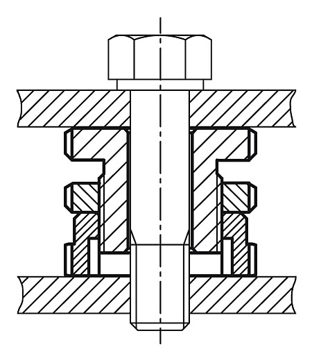 Norelem 27703-0924 NIVEAU AUSGLEICHSELEMENT MIT KONTERMUTTER - Norelem 27703 Niveau Ausgleichselemente mit Kontermutter