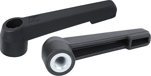 Kipp K0175.104000 KLEMMHEBEL UNVERSTELLBAR GR.1, M4 - KIPP K0175-IG Klemmhebel unverstellbar mit Innenge