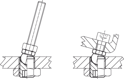 Halder 22591.0206 Gelenkschraube M 6 / M 12, rostfreier Stahl - Gelenkschrauben Gelenkschraube - M 8 - M 16 Stahl
