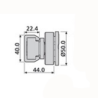 Accuride DA4190-0060-4 600mm  Alu- Schiene Kippwinkel wird bei der Montage eingestellt - Accuride Da4190 Teleskopschiene mit Kippsystem - Profil