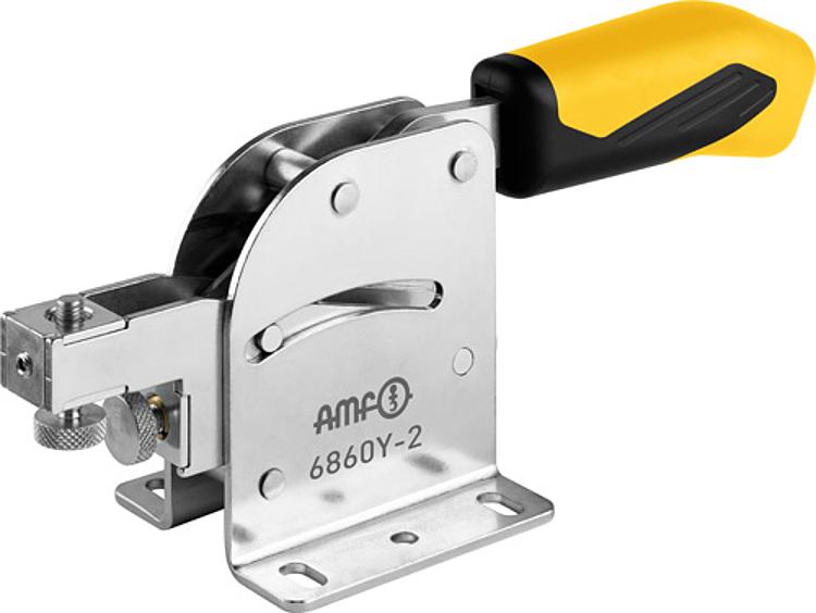 AMF 6860Y-3 Kombispanner mit gelbem Handgriff, Größe : 3, F1: 3,0 kN, F2: 3,0 kN - LE 6860Y Kombispanner mit gelbem Handgriff-Abbildung