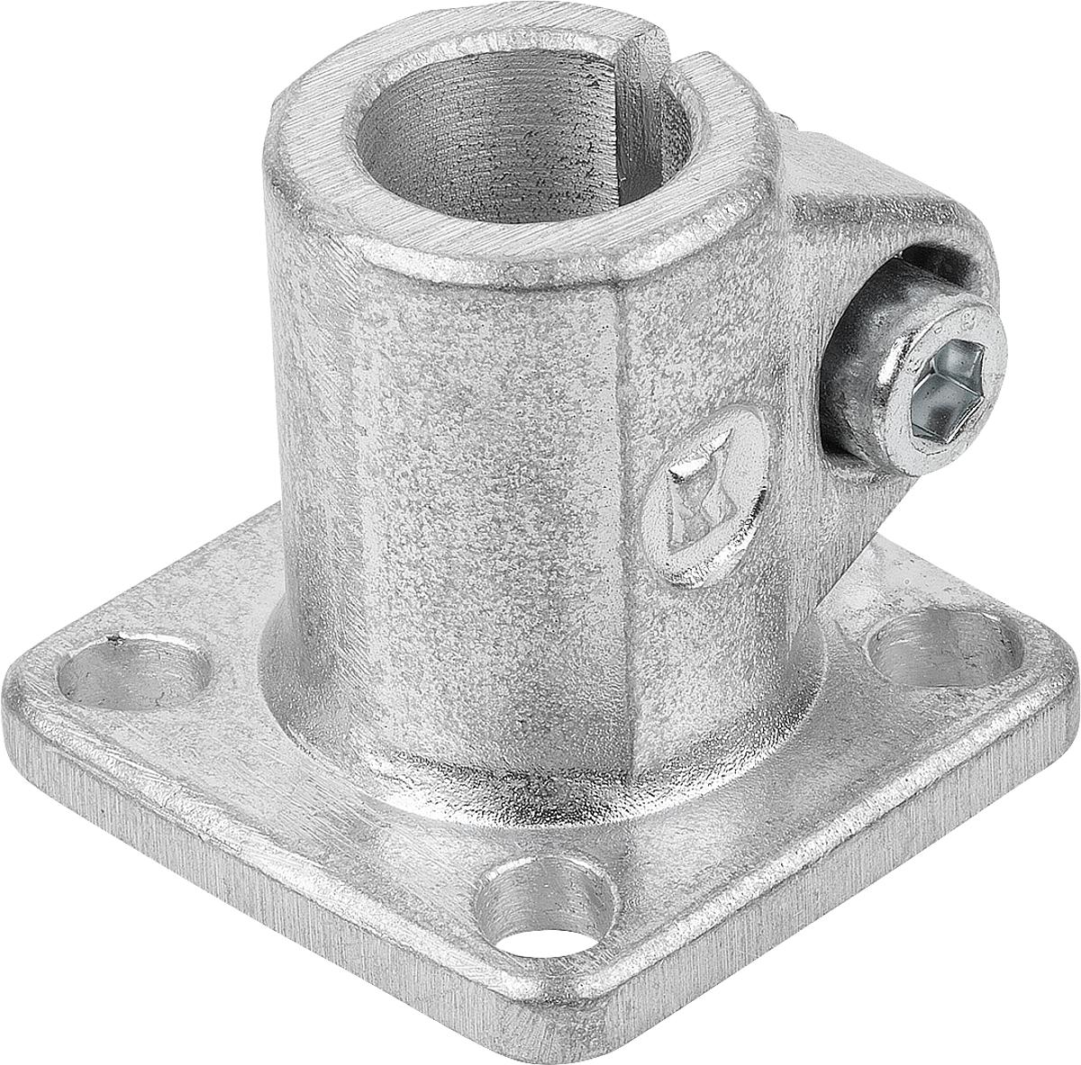 Kipp K0477.516 FUSSKLEMMSTÜCK ALUMINIUMGUSS, FORM A, A=16 - K0477-516 FUSSKLEMMSTUECK ALUMINIUMGUSS - FORM A - A 16