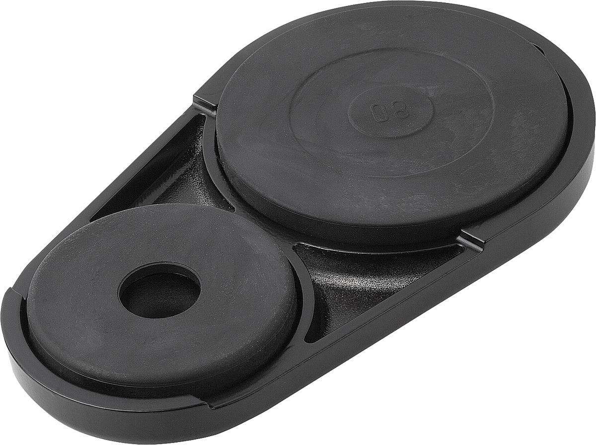 Kipp K0417.40801 TELLER M. AUSLEGER FORM D ANTISLIP, FÜR GELENKFUSS, ZINK - K0417-40801 TELLER MIT AUSLEGER FORM D ANTISLIP - FUER GELENKFUSS - ZINK