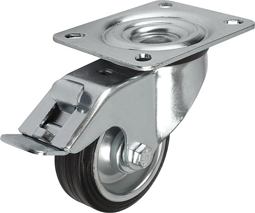 Norelem 95016-080252 Lenkrolle mit stop fix - Norelem 95016-LS Lenkrolle mit stop fix