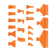 LOC-LINE L69547 Flachdüsen 76 mm, Orange - 3/4, 1 VPE= 20 Stück - LE70024 Duesen fuer Kuehlmittelschlaeuche