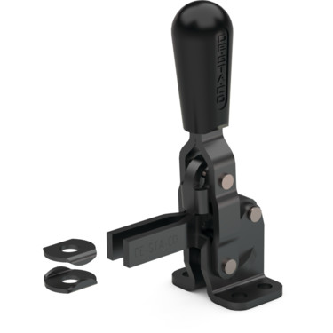 DESTACO 202-U-L-BLK Vertikal-Kniehebelspanner Haltekraft 1100 N - 2000 N, Öffnungswinkel 100° - 105° - 202-U-L-BLK Vertikal-Kniehebelspanner-BLK-schwarze-Ausfuehrung