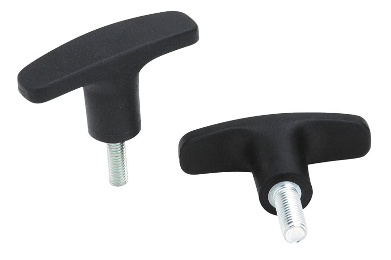 Leschhorn L271 T-Griffschrauben  A 50; d 14; Gewinde d1 M5; Kunststoff PA, schwarz, - LE L271 T-Griffschrauben-EcoLine-Abbildung