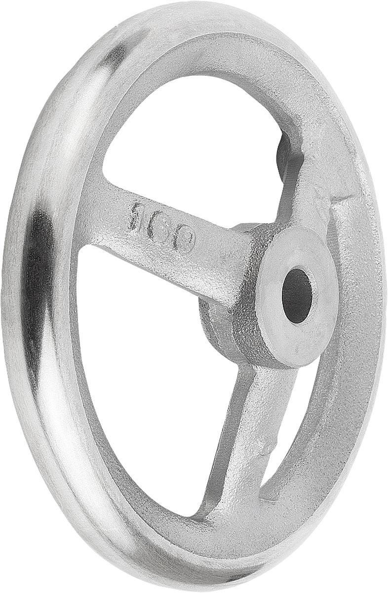 Norelem 06271-0100X12 HANDRAD DIN 950, GG, O.GR.O.NUT, D1=100, D2=12 - 06271-0100X12 HANDRAD DIN 950 - GG - OHNE GRIFF - OHNE NUT - D1 100 - D2 12