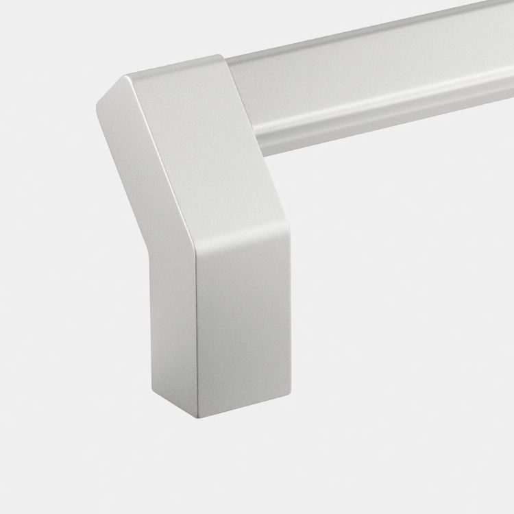 Leschhorn INMS-06-400-S14 stabile Maschinengriffe, A 400 mm, L 440 mm, Schenkel schwarz, Griffsteg schwarz, eloxiert - LE INMS-06 hochwertige Maschinengriffe im modernen Industriedesign