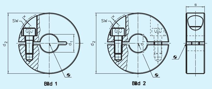 Halder 25069.0320 Stellring Ø 20 x 42 geteilt, rostfreier Stahl - EH 25069 Stellringe