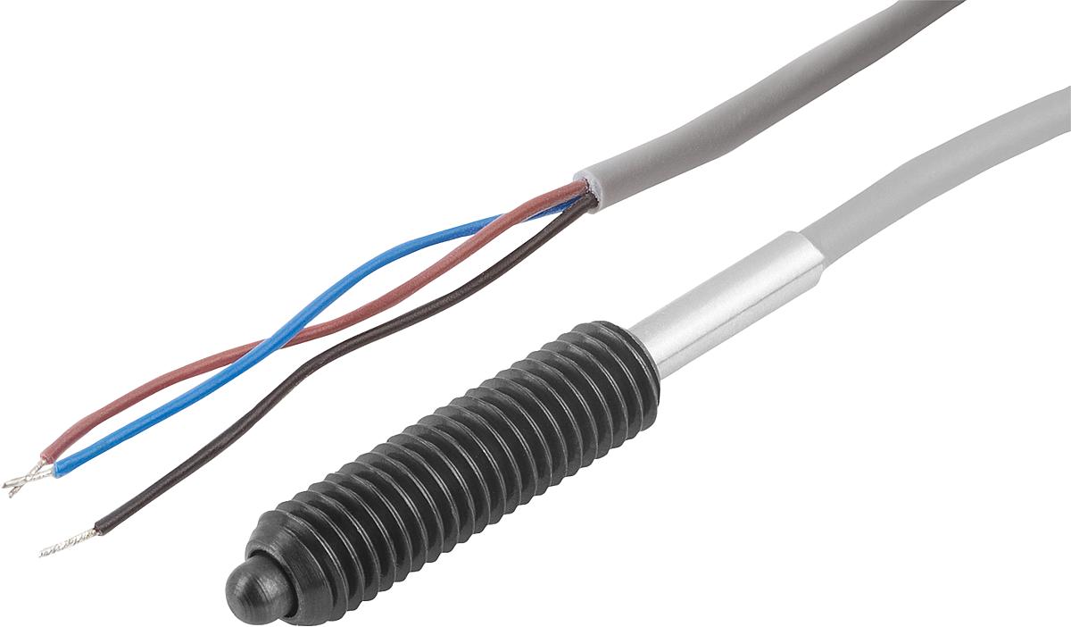 Kipp K0656.5101 FEDERNDES DRUCKSTÜCK  M10, MIT ENDLAGENABFRAGE ÖFFNER - K0656-5101 FEDERNDES DRUCKSTUECK M10 - MIT ENDLAGENABFRAGE OEFFNER