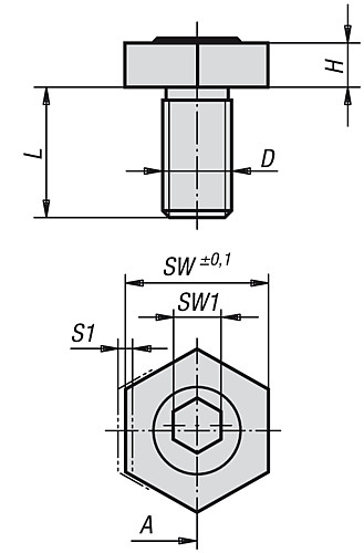 Leschhorn 12000.50212 SPANN EXZENTER D=M12, A= 2,0 - LE12000 Spann Exzenter-Skizze