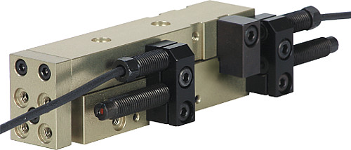 Norelem 20032-4035 LINEARMODUL PNEUMATISCH GR.4,C=35, MIT SCHIENENFÜHRUNG - Norelem 20032 Linearmodule pneumatisch mit Schienenfuehrung