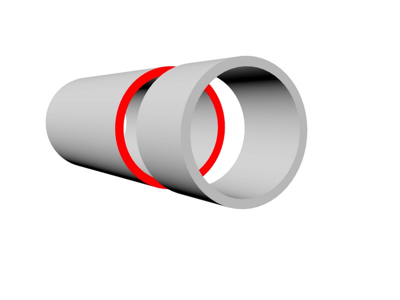 LE70072 Flexible Rohrkupplung zur Verbindung, INSTAL Serie ICZ,  DN 850; DA 850,0; PS 6;  BL 200; - Verbindung von Rohren mit Rohrendenabstand