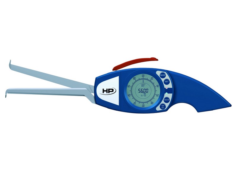 Helios Preisser 0721746  Digitale Außenschnelltaster  Kugel ø 3,0 mm, gerader unterer Arm, 0 - 30 mm Messbereich, Ablesung 0,02 mm, Messtiefe 116, Messkraft 0,8-1,7 N, Nutmaß T 22,6 B 1,0 - Helios Preisser 0721 Standard- Praezisions- Innenschnelltast