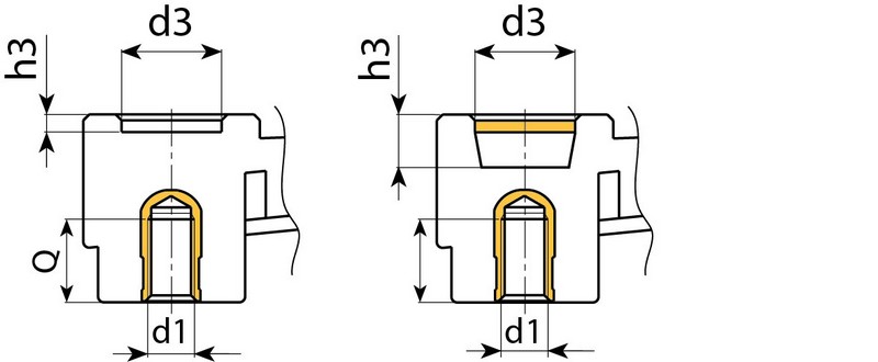 Leschhorn E215 Handkurbeln  L 219; R 180; Gewinde d1 M12; Kunststoff PA, schwarz, Gewindebuchse Messing - Boteco E215 Handkurbeln