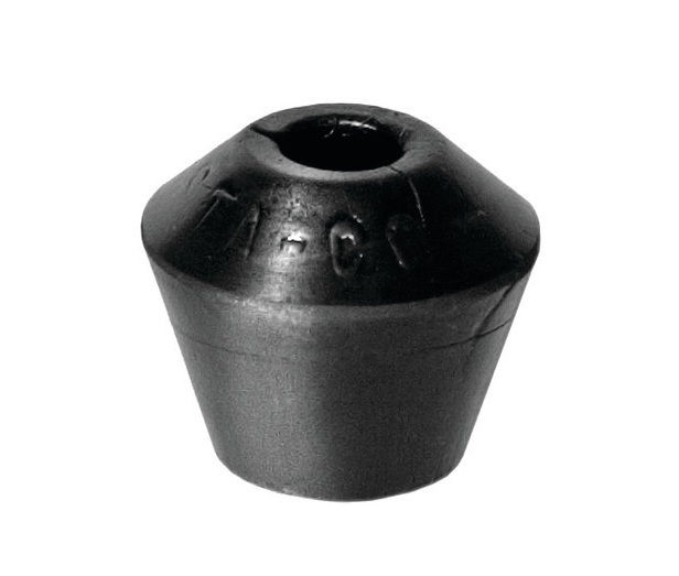 DESTACO 235219 Polyurethan-Kappe, flach, für Spindel 3/8-16 (zöllig), Farbe: schwarz - DESTACO 119-2-215219-225219-235219-Polyurethan-Kappe - flach - schwarz - zoellig