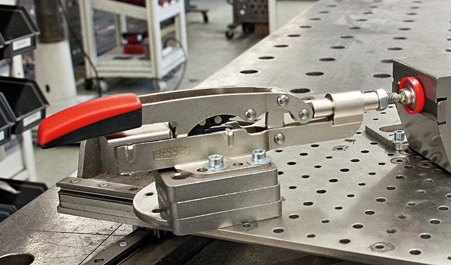 Leschhorn STC-IHH25 Variable Schubstangenspanner mit waagrechter Grundplatte  2500N - STC-IHH