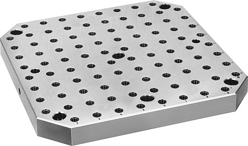 Kipp K0806.084040 PALETTE GG 393X393X40 - KIPP K0806-MR Paletten mit Rasterbohrungen