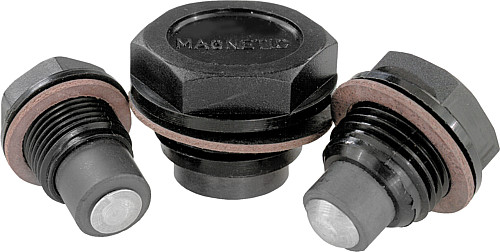 Norelem 28024-20014 KUNSTSTOFFMAGNETSTOPFEN, D=20, D1=G 1/4 - Norelem 28024 Kunststoffmagnetstopfen