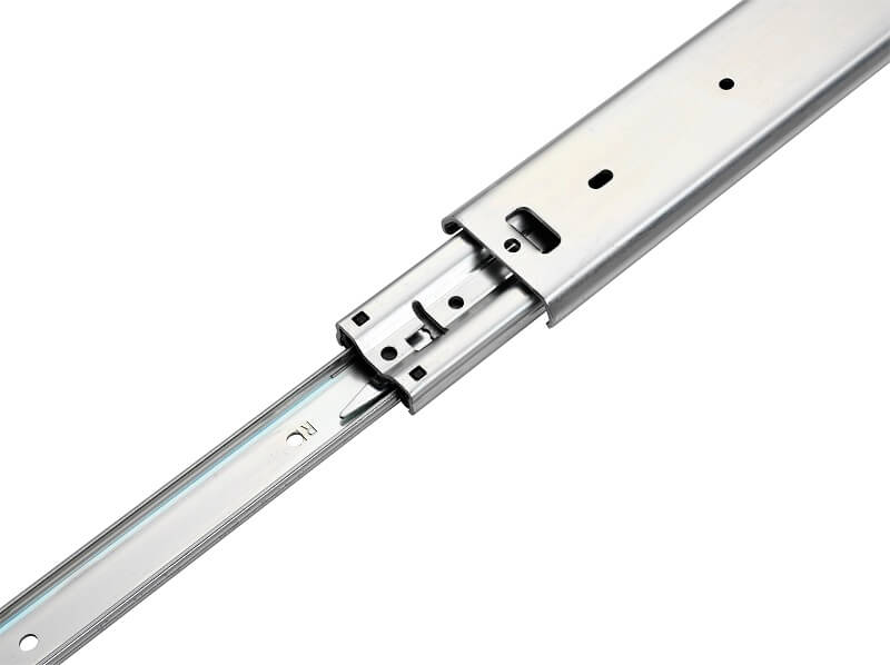 Accuride DZ3657-0014-2 Teleskopschienen für breite Schubladen, 100% Vollauszug 19,1x,53,1, SL 356,TR 356, 90kg, hell verzinkt - Accuride DZ3657 Teleskopschienen fuer breite Schubladen - - Vollauszug 19 1x70 8 - 124kg - Detail