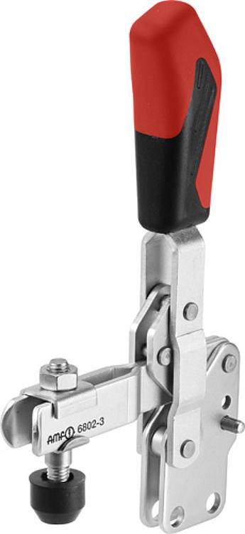 AMF 6802-5 Senkrechtspanner mit rotem Handgriff, Größe : 5, F1: 3,0 kN, F2: 5,0 kN - LE 6802 Senkrechtspanner -Abbildung