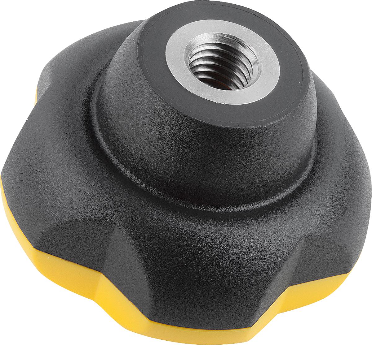 Kipp K0255.501017 NOVO.GRIP KLEMMGRIFF D=50  M10     EDELSTAHL, DECKEL RAPSGEL - K0255-501017 NOVO GRIP KLEMMGRIFF D 50 M10 EDELSTAHL - DECKEL RAPSGEL