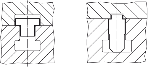 DIN 6323  23120.0010 Loser Nutenstein  12 x 10, Form A, b1 > b2 - Lose Nutensteine Loser Nutenstein DIN 6323 - 12 x 12 - FormB b1 gleich b2 FormA b1 groesser b2 -Bild 1-