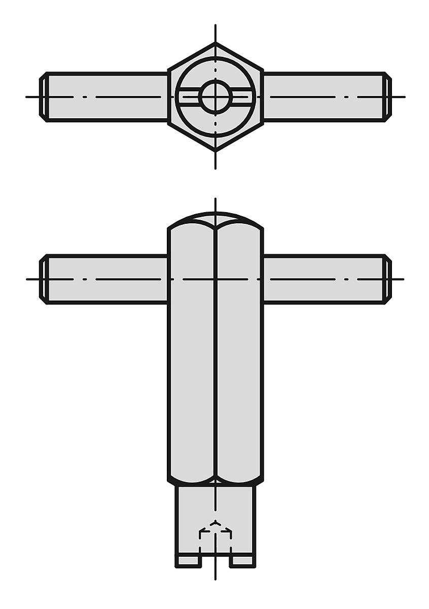 Kipp K0317.904 MONTAGESCHLÜSSEL - K0317 Montageschluessel - Massblatt