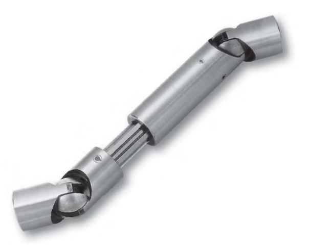 Leschhorn09155.60x35-ST ausziehbare Kugelgelenkwellen, d2= 60, d1= 35 mm, ohne Nut, geschlossene Länge = 610mm, X= 170mm, mit Kugelgelenke 09101 - LE 09155 ausziehbare Kugelgelenkwellen